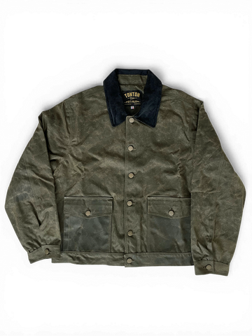 Le blouson «Monterey II » canvas waxé kaki et doublure polycoton
