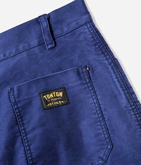 Die Moleskine Blue-Hose „Arsène Belleville“.