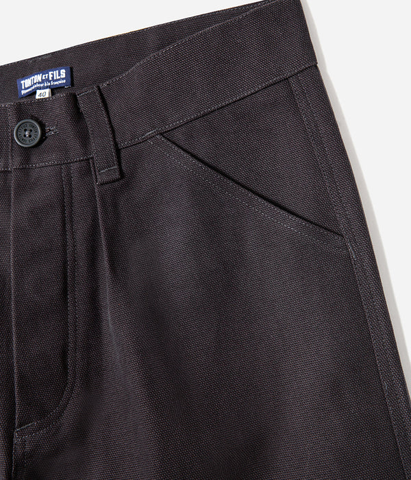 „Service“-Hose aus marineblauem Canvas