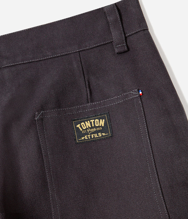 „Service“-Hose aus marineblauem Canvas